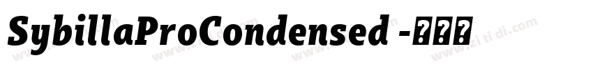SybillaProCondensed 字体转换